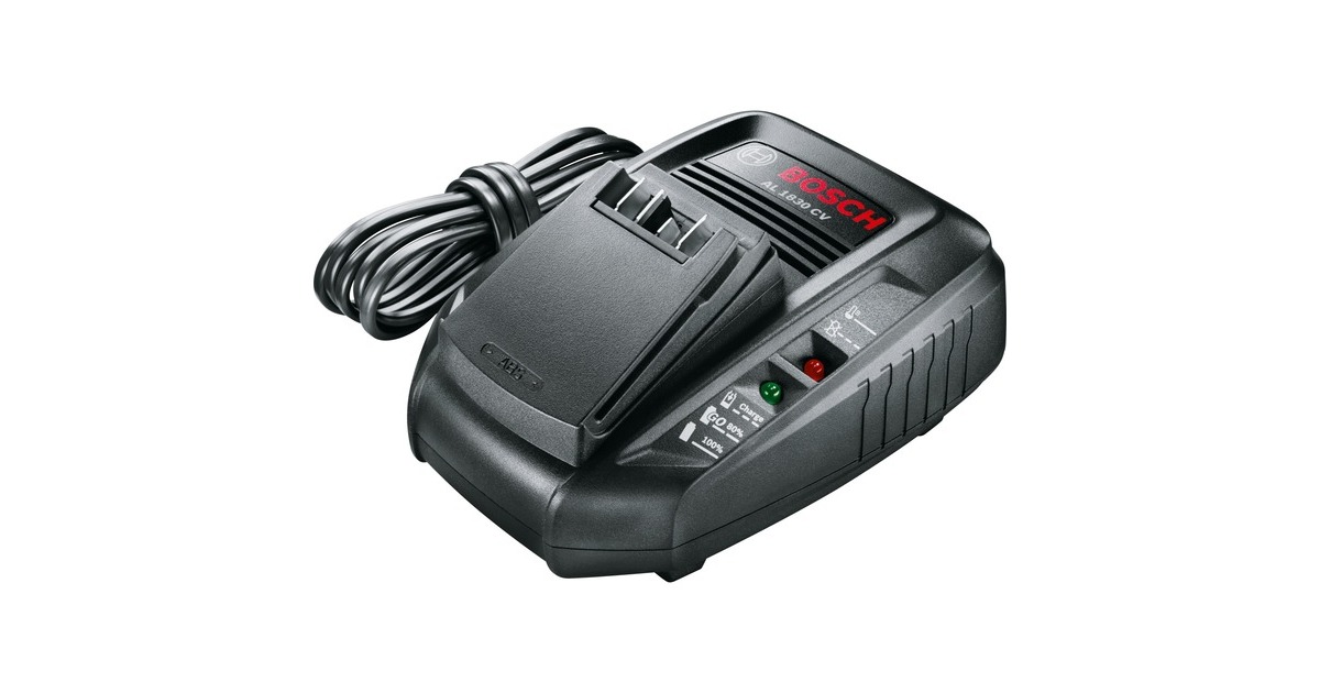 Bosch Schnellladegerät AL 1830 CV(schwarz, ohne Akku, POWER FOR ALL ALLIANCE)