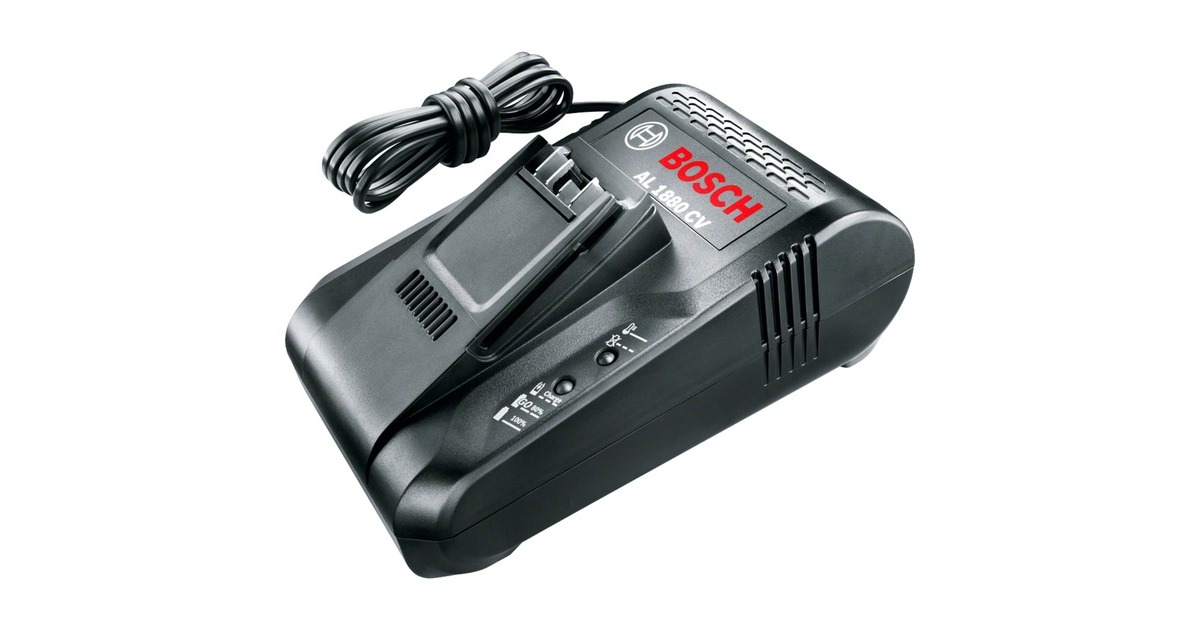 Bosch Schnellladegerät AL 1880 CV(schwarz, ohne Akku, POWER FOR ALL ALLIANCE)