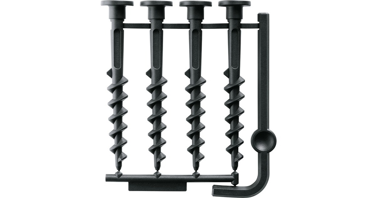 Bosch Schrauben für Indego Ladestation(schwarz, 4 Stück)