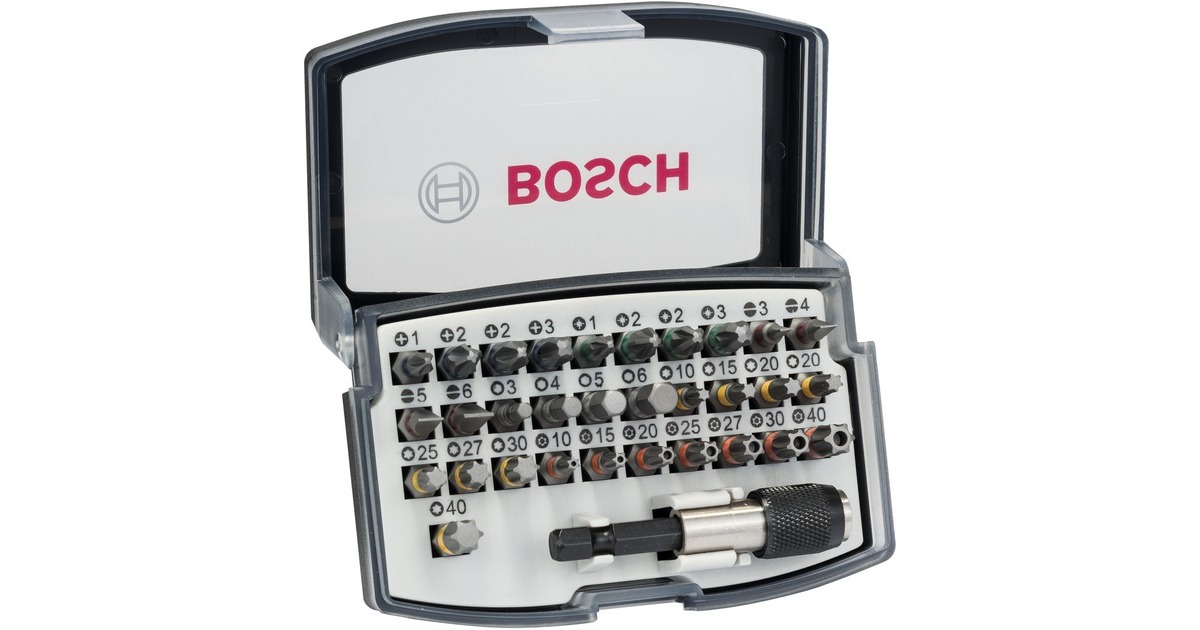 Bosch Schrauberbit-Satz Extra Hard, 32-teilig