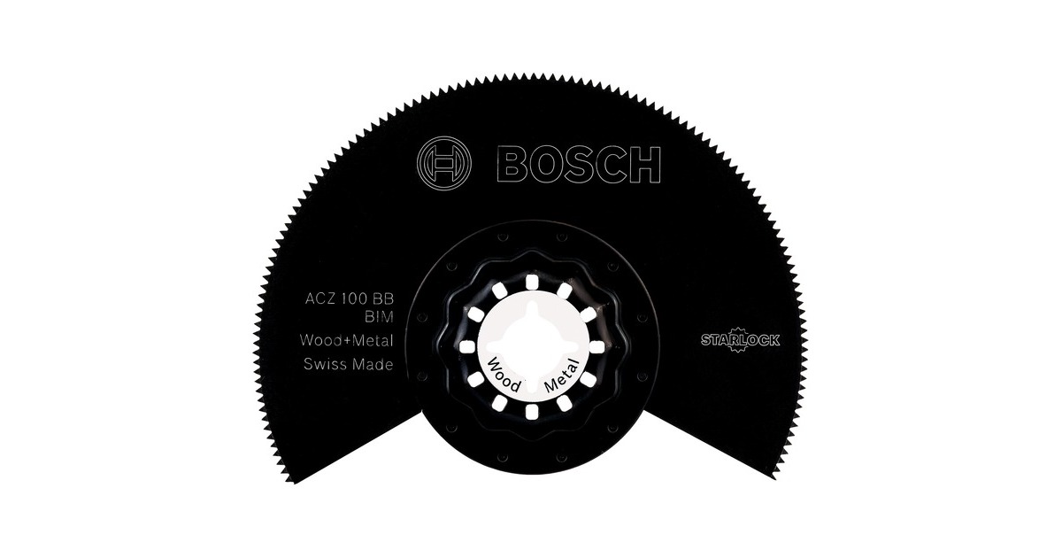 Bosch Segmentsägeblatt ACZ 100 BB Wood + Metal, Ø 100mm(BIM) Bosch Segmentsägeblatt ACZ 100 BB Wood + Metal, Ø 100mm(BIM)