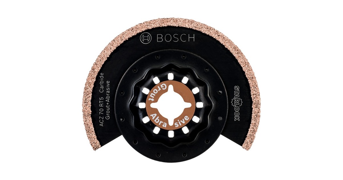 Bosch Segmentsägeblatt ACZ 70 RT5 Grout + Abrasive, Ø 70mm(Carbide-RIFF) Bosch Segmentsägeblatt ACZ 70 RT5 Grout + Abrasive, Ø 70mm(Carbide-RIFF)