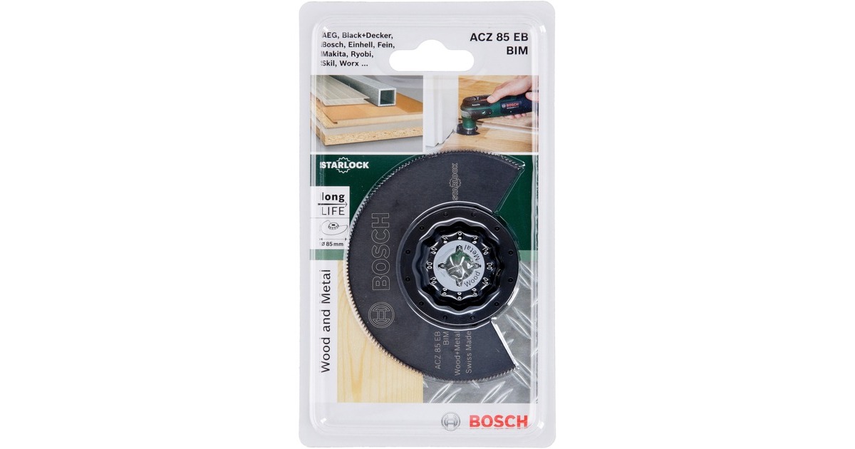 Bosch Segmentsägeblatt ACZ 85 EB Wood + Metal, Ø 85mm(BIM) Bosch Segmentsägeblatt ACZ 85 EB Wood + Metal, Ø 85mm(BIM)