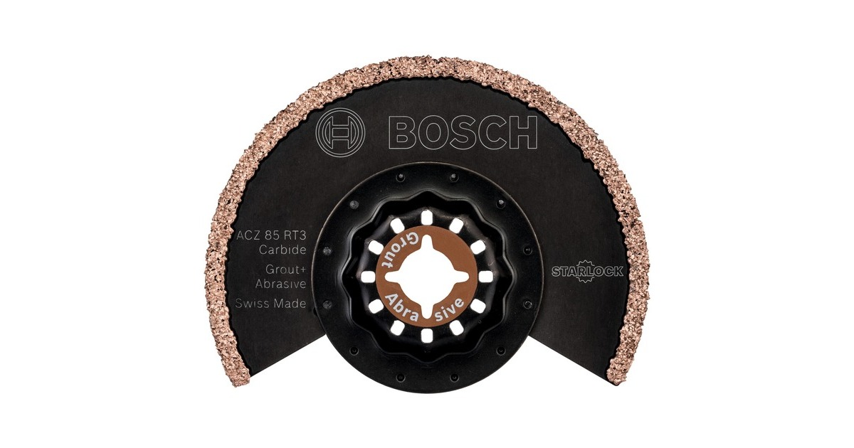 Bosch Segmentsägeblatt ACZ 85 RT3 Grout + Abrasive, Ø 85mm(Carbide-RIFF) Bosch Segmentsägeblatt ACZ 85 RT3 Grout + Abrasive, Ø 85mm(Carbide-RIFF)