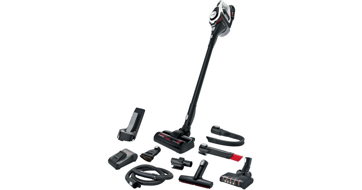 Bosch Serie | 8 Akkustaubsauger Unlimited Gen2 BSS825ALL, Stielstaubsauger(schwarz/weiß, POWER FOR ALL ALLIANCE, Outlet)