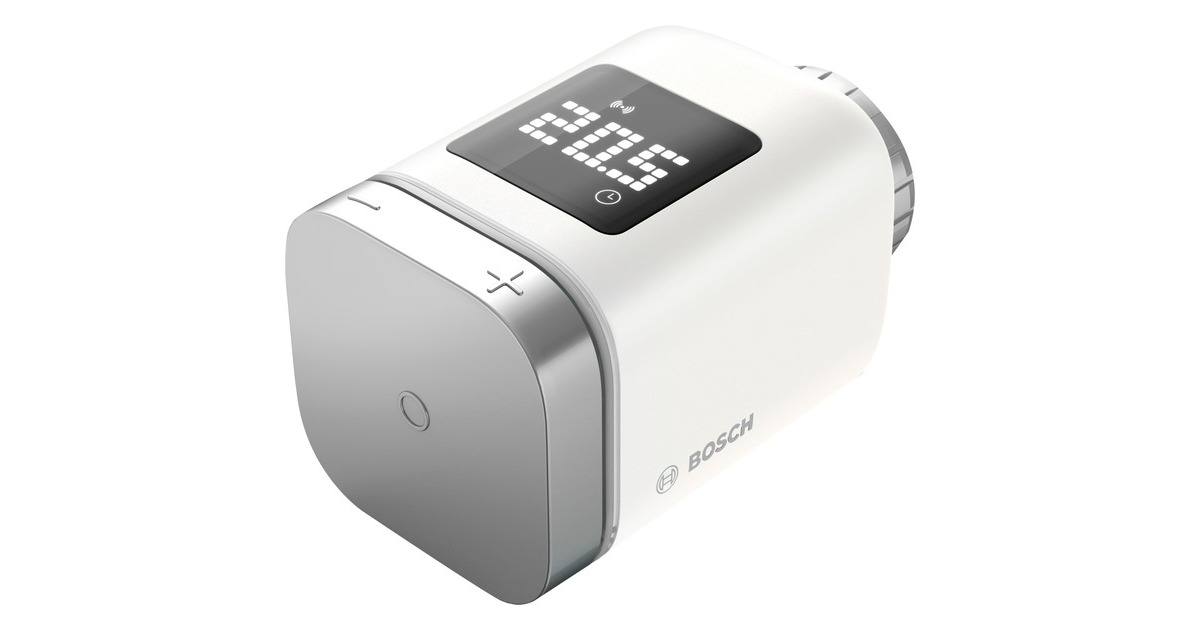 Bosch Smart Home Starterset Heizen Pro, Heizungssteuerung(1x Bosch Smart Home Controller, 6x Smart Home Heizkörper-Thermostat II, 4x Smart Home Tür-/Fensterkontakt II)