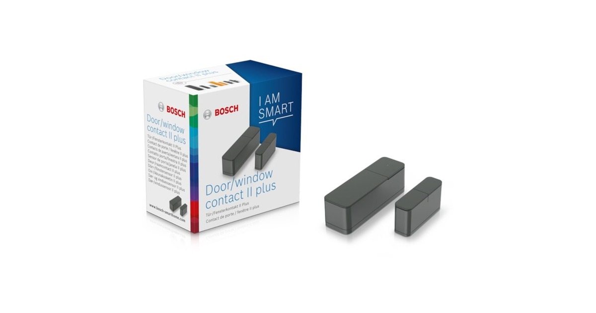 Bosch Smart Home Tür-/Fensterkontakt II Plus, Öffnungsmelder(grau)