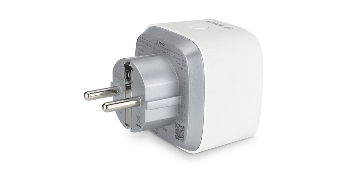 Bosch Smart Home Zwischenstecker Kompakt (BSP-FZ2), Schaltsteckdose(weiß)