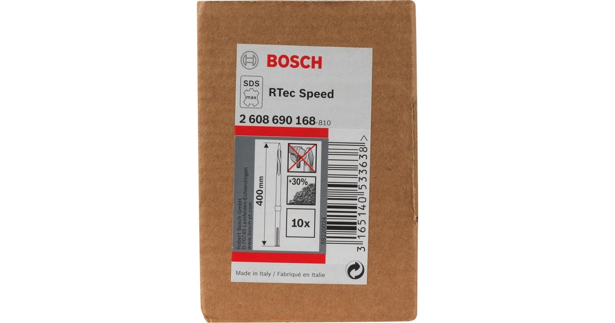 Bosch Spitzmeißel RTec Speed, SDS-max(10 Stück, selbstschärfend)