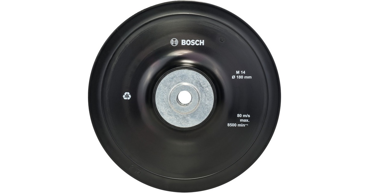 Bosch Stützteller für Fiberschleifscheiben 180mm, M14, Schleifteller
