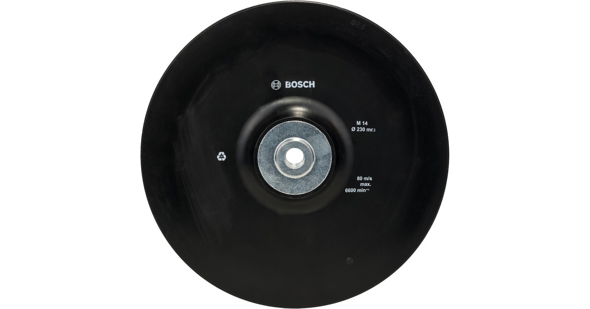 Bosch Stützteller für Fiberschleifscheiben 230mm, M14, Schleifteller