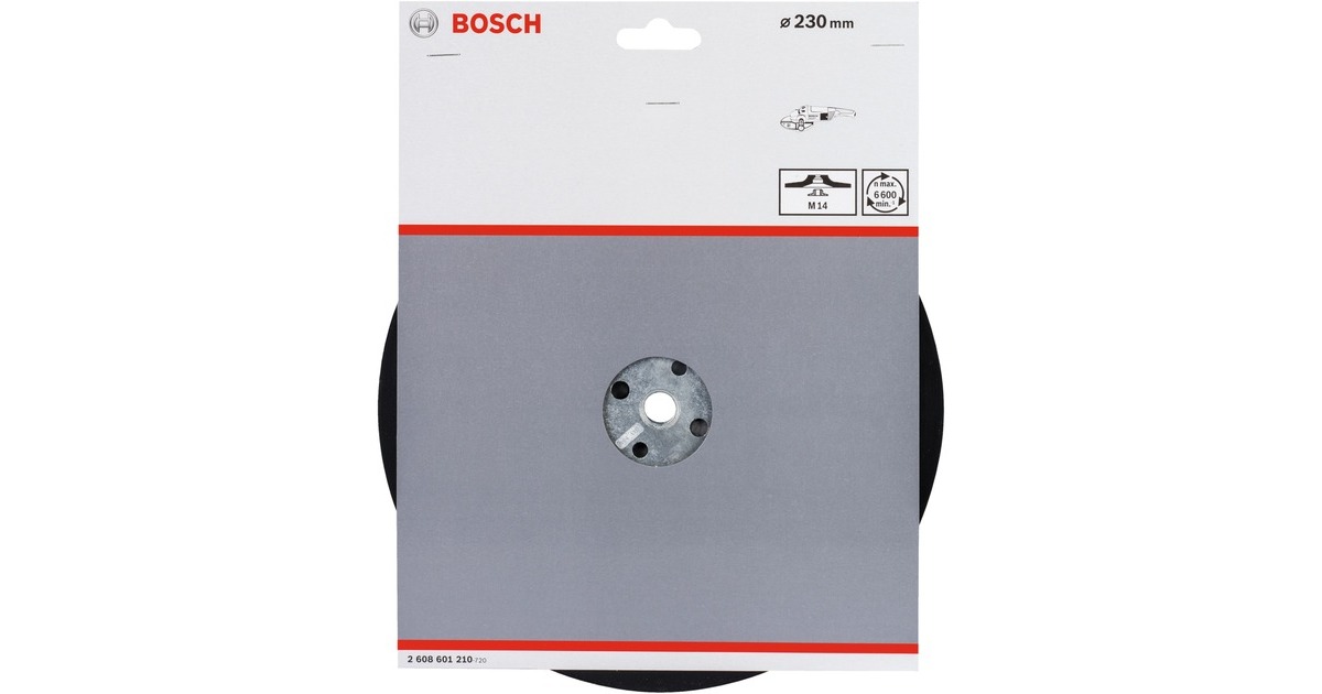 Bosch Stützteller für Fiberschleifscheiben 230mm, M14, Schleifteller
