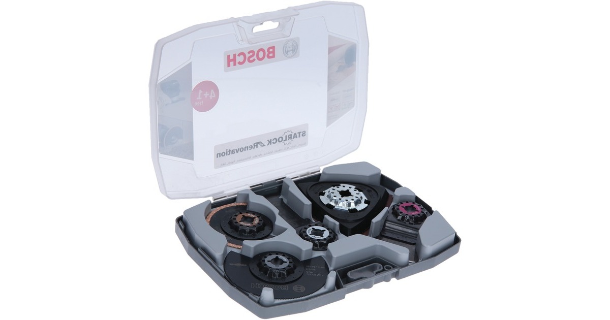 Bosch Starlock Best for Renovation 4+1, Sägeblatt-Satz(5-teilig, für Multifunktionswerkzeuge) Bosch Starlock Best for Renovation 4+1, Sägeblatt-Satz(5-teilig, für Multifunktionswerkzeuge)