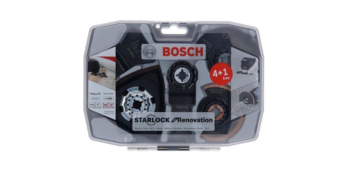 Bosch Starlock Best for Renovation 4+1, Sägeblatt-Satz(5-teilig, für Multifunktionswerkzeuge)