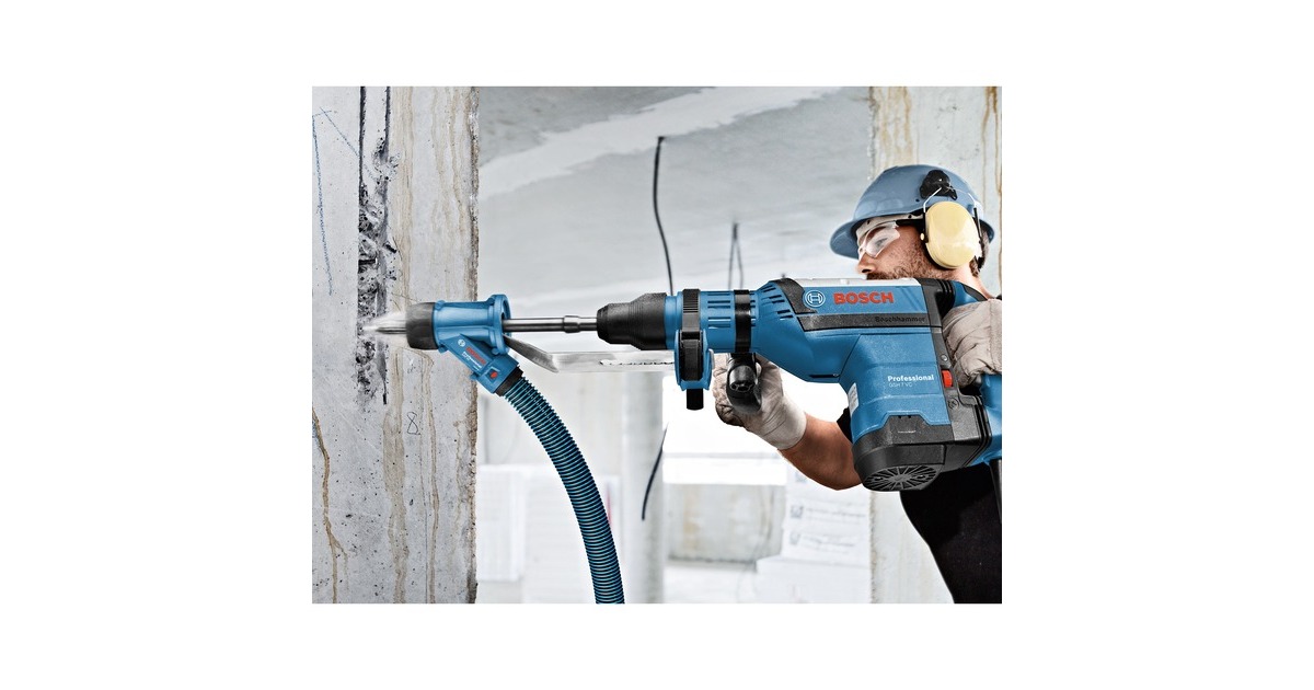 Bosch Staubabsaugung GDE max Professional, Staubsauger-Aufsatz(blau/schwarz)