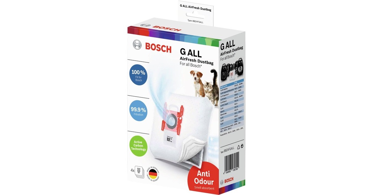 Bosch Staubsaugerbeutel Typ GALL AirFresh(4 Stück)