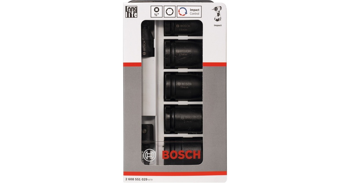 Bosch Steckschlüssel-Einsatz-Set 1/2