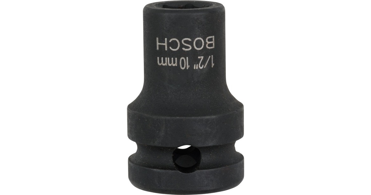 Bosch Steckschlüssel SW10, 1/2"(schwarz, Impact Control)
