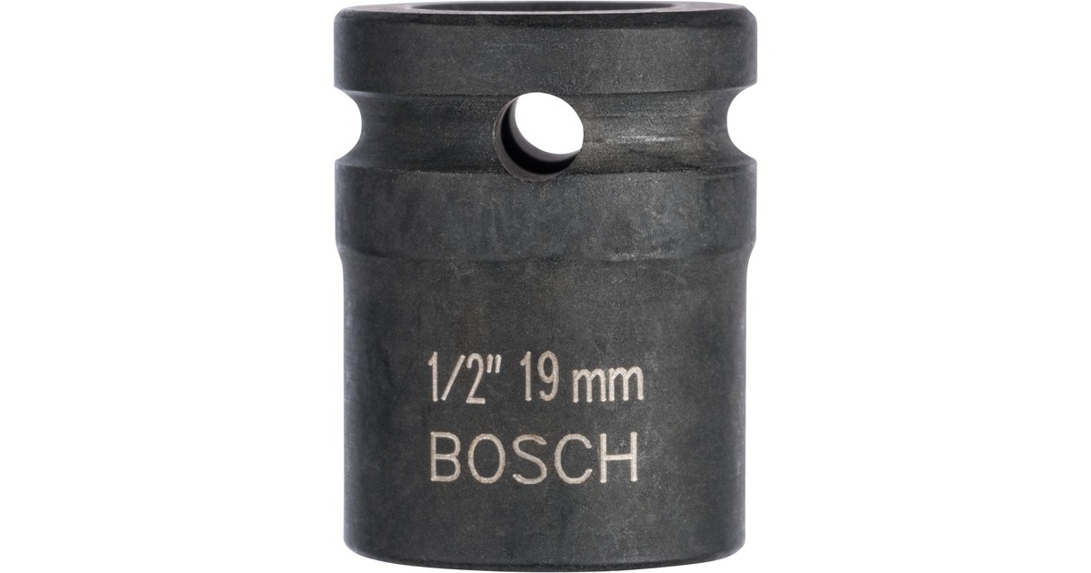Bosch Steckschlüssel SW19, 1/2"(schwarz, Impact Control)