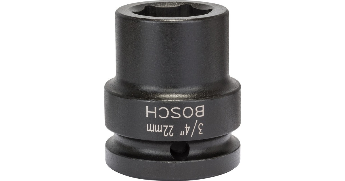 Bosch Steckschlüssel SW22, 3/4"(schwarz, Impact Control)