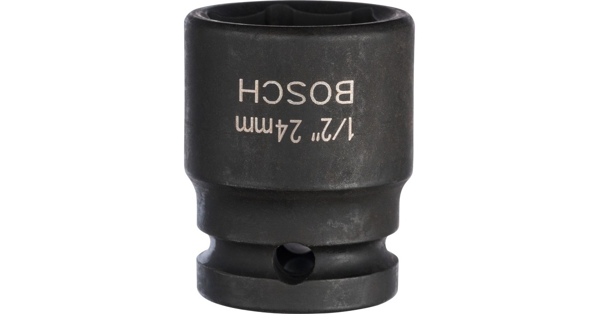 Bosch Steckschlüssel SW24, 1/2"(schwarz, Impact Control)