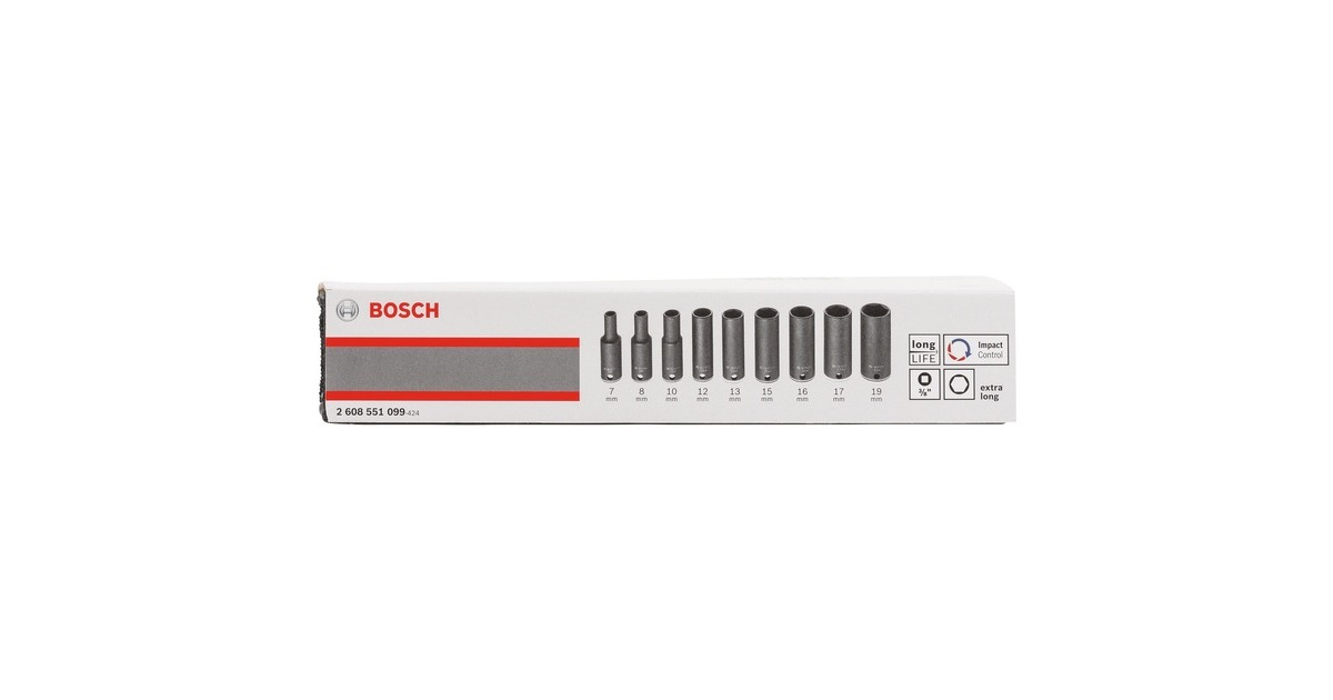Bosch Steckschlüssel-Set, 3/8