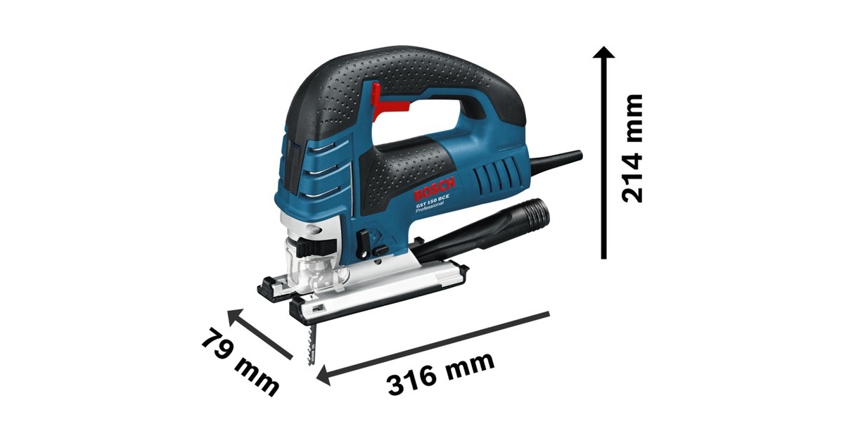 Bosch Stichsäge GST 150 BCE Professional(blau, Handwerkerkoffer, 780 Watt)