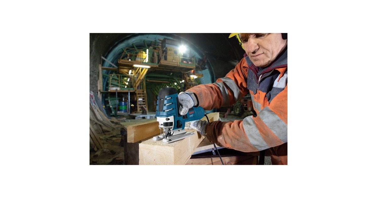 Bosch Stichsäge GST 150 CE Professional(blau/schwarz, 780 Watt, Koffer, Absaugset)