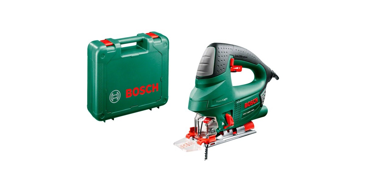 Bosch Stichsäge PST 900 PEL(grün/schwarz, Koffer, 620 Watt)