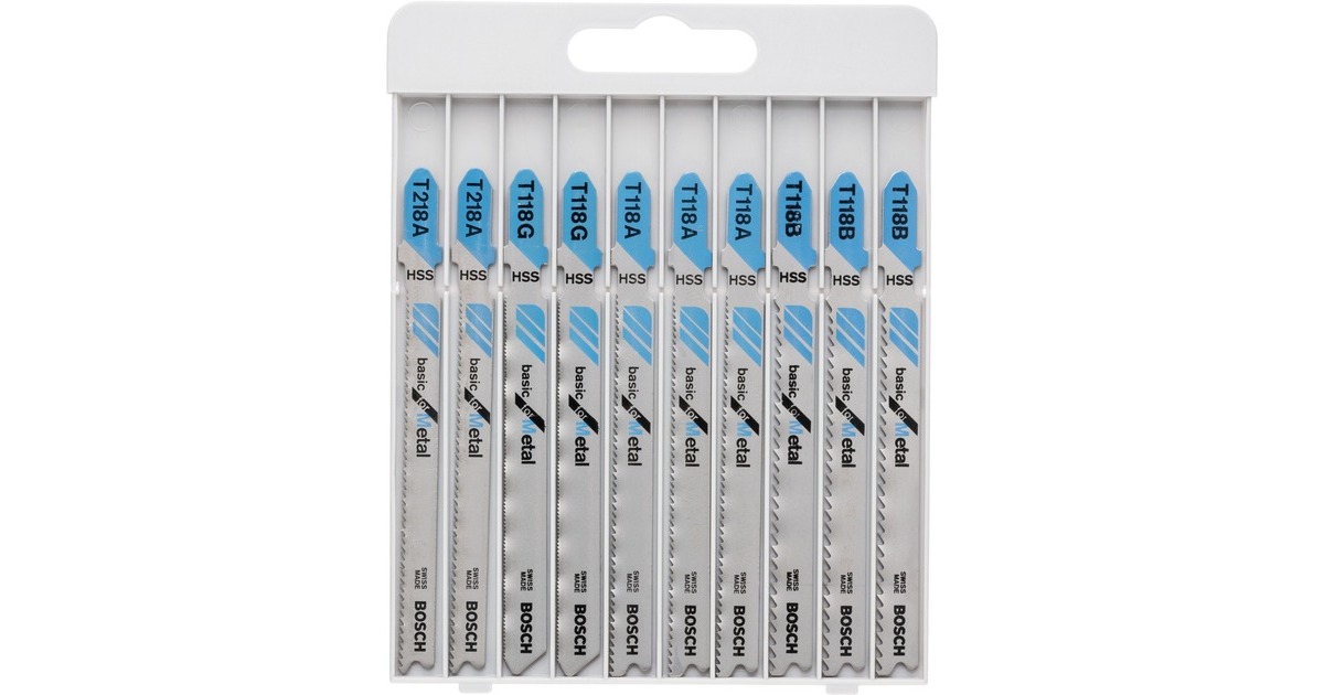 Bosch Stichsägeblatt-Satz Basic for Metal, 10-teilig