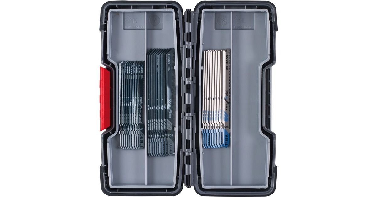 Bosch Stichsägeblatt-Satz Basic for Wood and Metal, 30-teilig(in ToughBox)