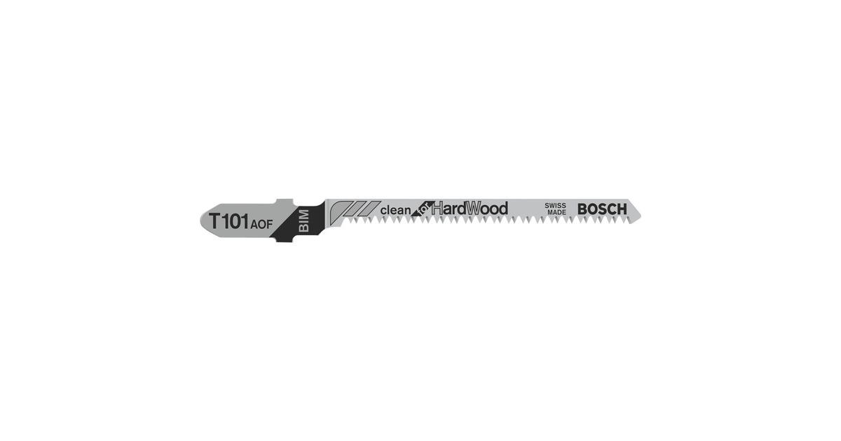 Bosch Stichsägeblatt T 101 AOF Clean for Hard Wood, 83mm(3 Stück)
