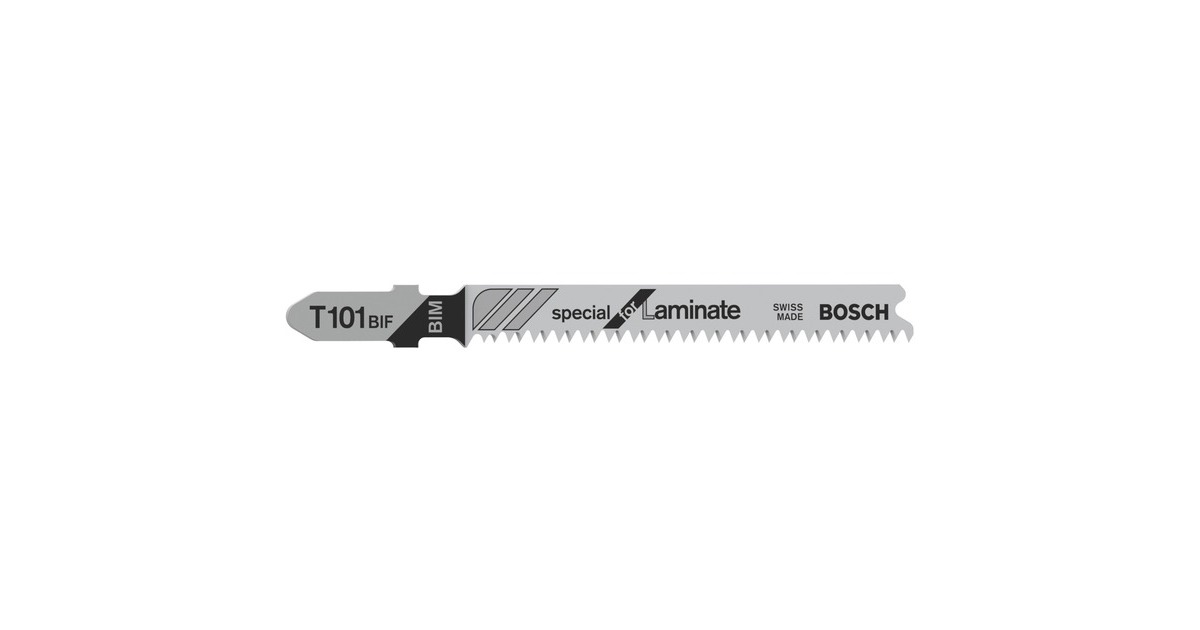Bosch Stichsägeblatt T 101 BIF Special for Laminate, 83mm(5 Stück)