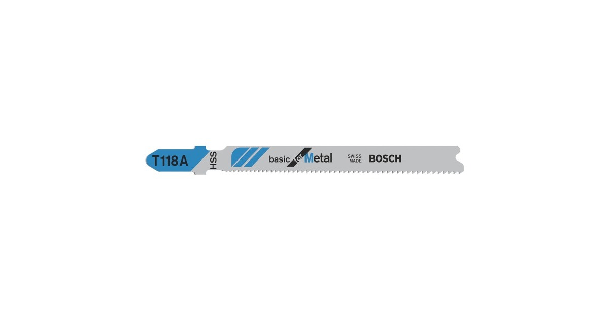 Bosch Stichsägeblatt T 118 A Basic for Metal, 92mm(5 Stück)
