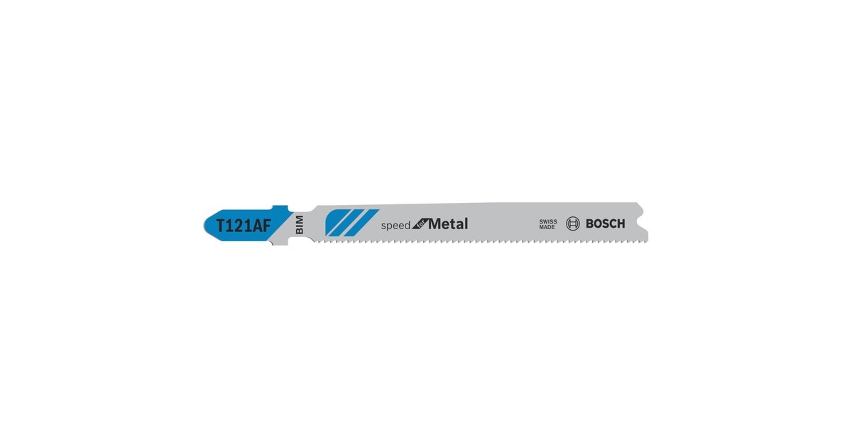 Bosch Stichsägeblatt T 121 AF Speed for Metal, 92mm(5 Stück)