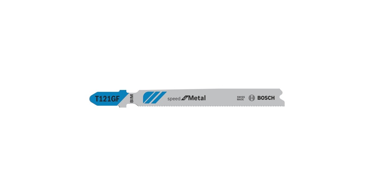 Bosch Stichsägeblatt T 121 GF Speed for Metal, 92mm(5 Stück)