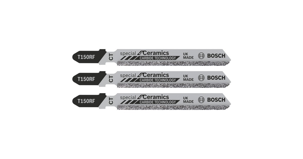 Bosch Stichsägeblatt T 150 RF Special for Ceramics, 83mm(3 Stück)