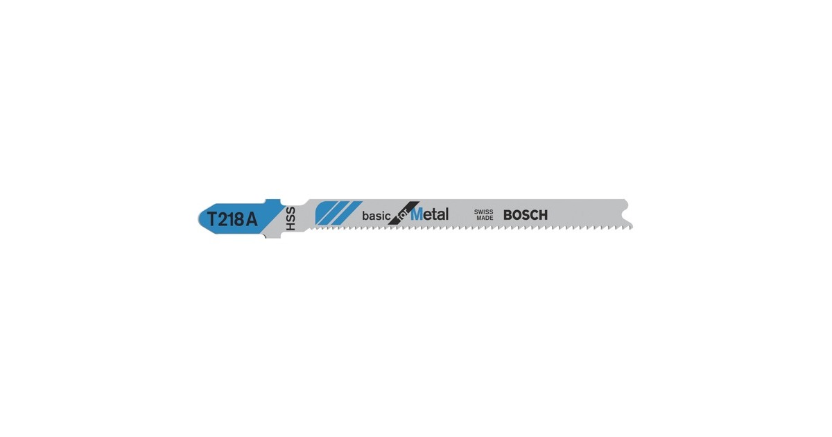 Bosch Stichsägeblatt T 218 A Basic for Metal, 92mm(5 Stück)