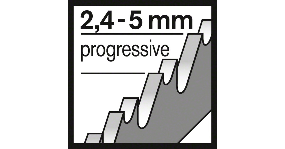 Bosch Stichsägeblatt T 345 XF Progressor for Wood and Metal, 132mm(schwarz, 25 Stück)