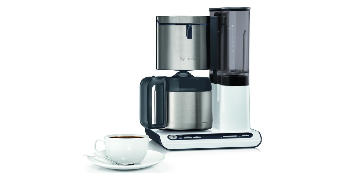 Bosch Styline TKA8A681, Filtermaschine(weiß (glänzend)/edelstahl)