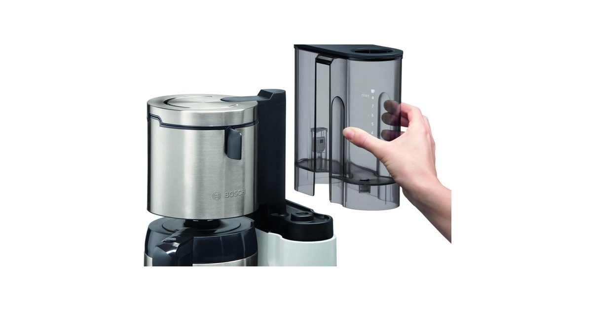 Bosch Styline TKA8A681, Filtermaschine(weiß (glänzend)/edelstahl)