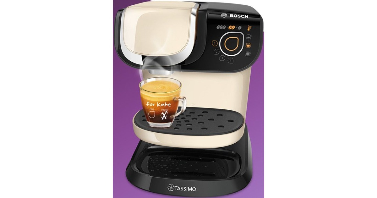 Bosch Tassimo My Way 2 TAS6507, Kapselmaschine(creme/schwarz)