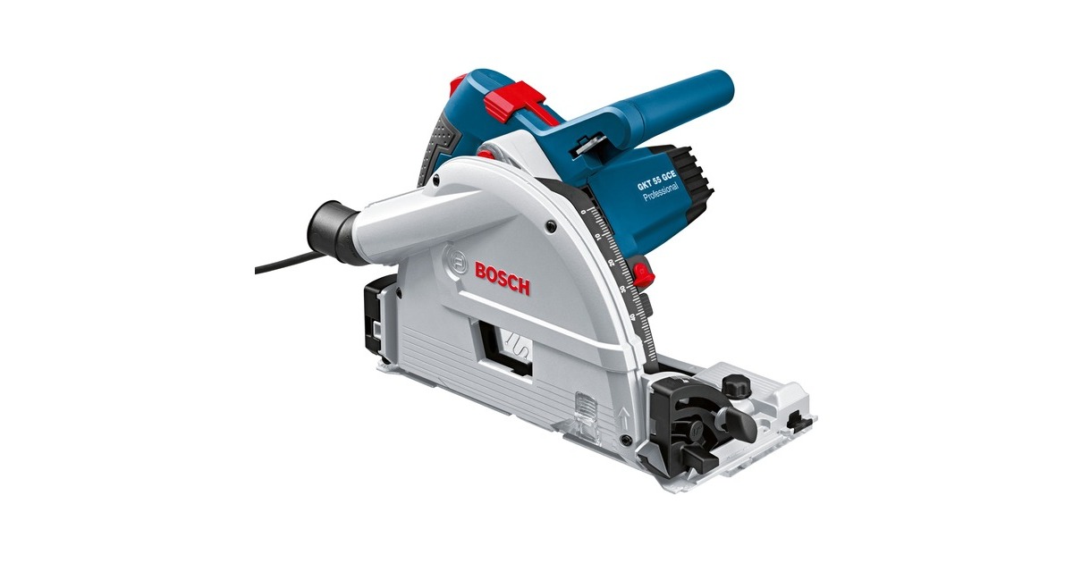 Bosch Tauchsäge GKT 55 GCE Professional, Handkreissäge(blau, 1.400 Watt)