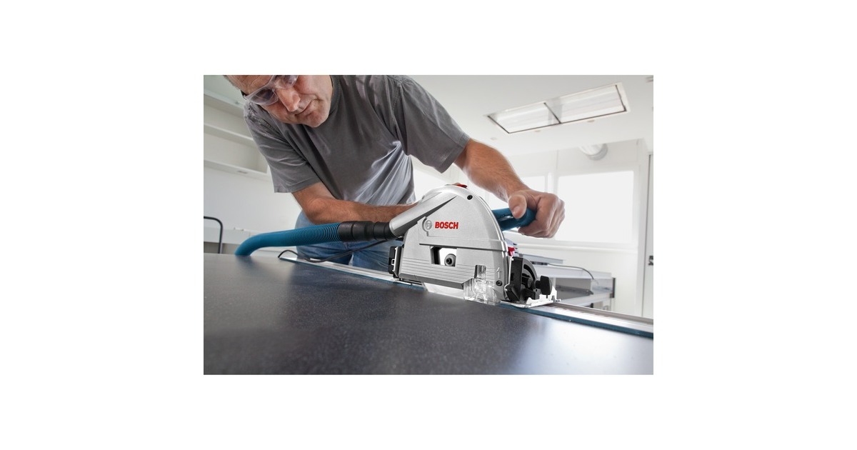 Bosch Tauchsäge GKT 55 GCE Professional, Handkreissäge(blau, 1.400 Watt)