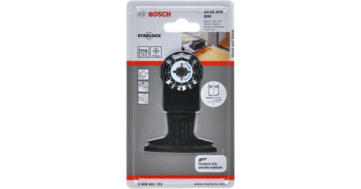 Bosch Tauchsägeblatt AII 65 APB Wood + Metal(BIM, Breite 65mm)