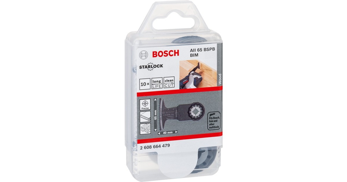 Bosch Tauchsägeblatt AII 65 BSPB Hardwood(10 Stück, BIM, Breite 65mm)