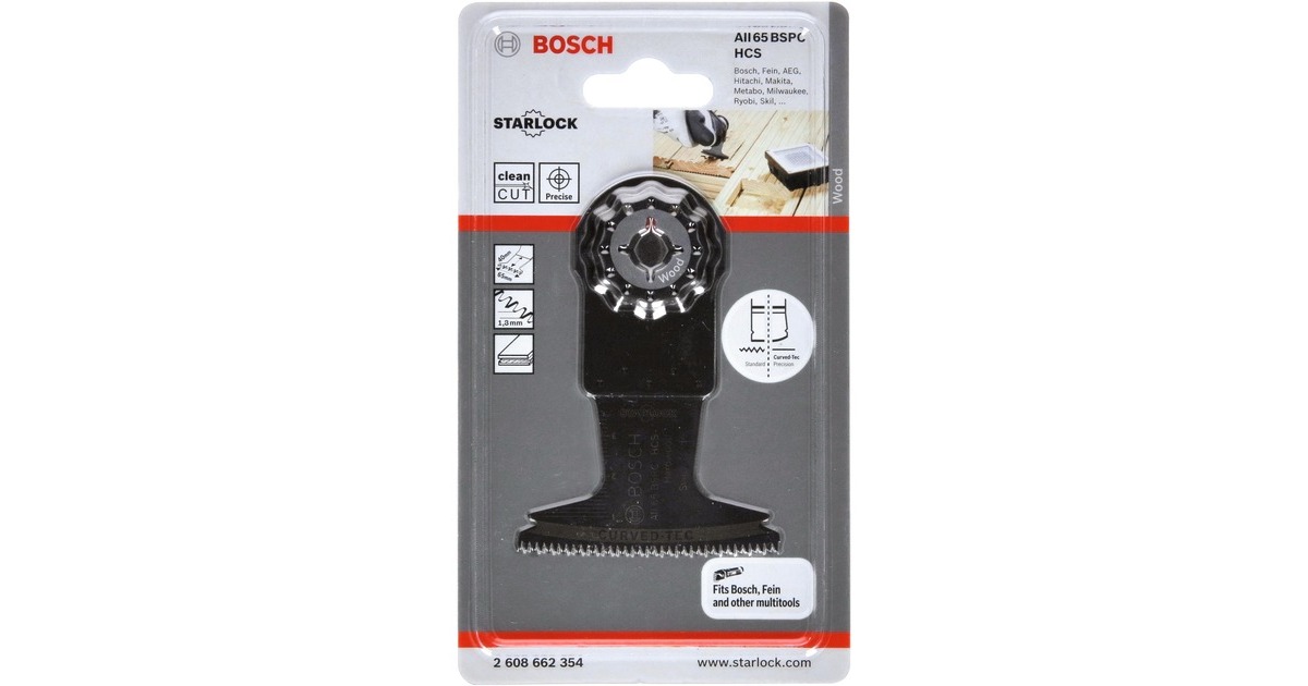 Bosch Tauchsägeblatt AII 65 BSPC Hardwood(HCS, Breite 65mm)