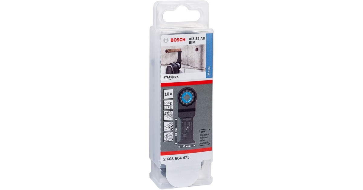 Bosch Tauchsägeblatt AIZ 32 AB Metal(10 Stück, BIM, Breite 32mm)