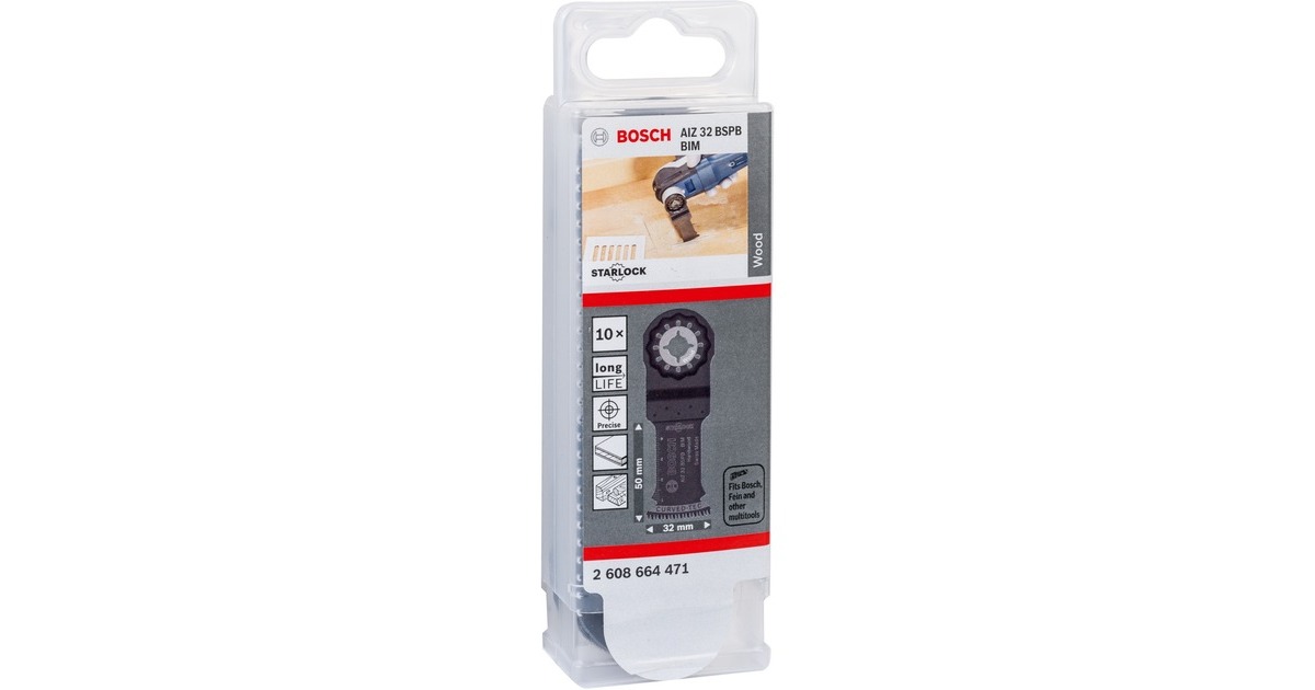 Bosch Tauchsägeblatt AIZ 32 BSPB Hardwood(10 Stück, BIM, Breite 32mm)