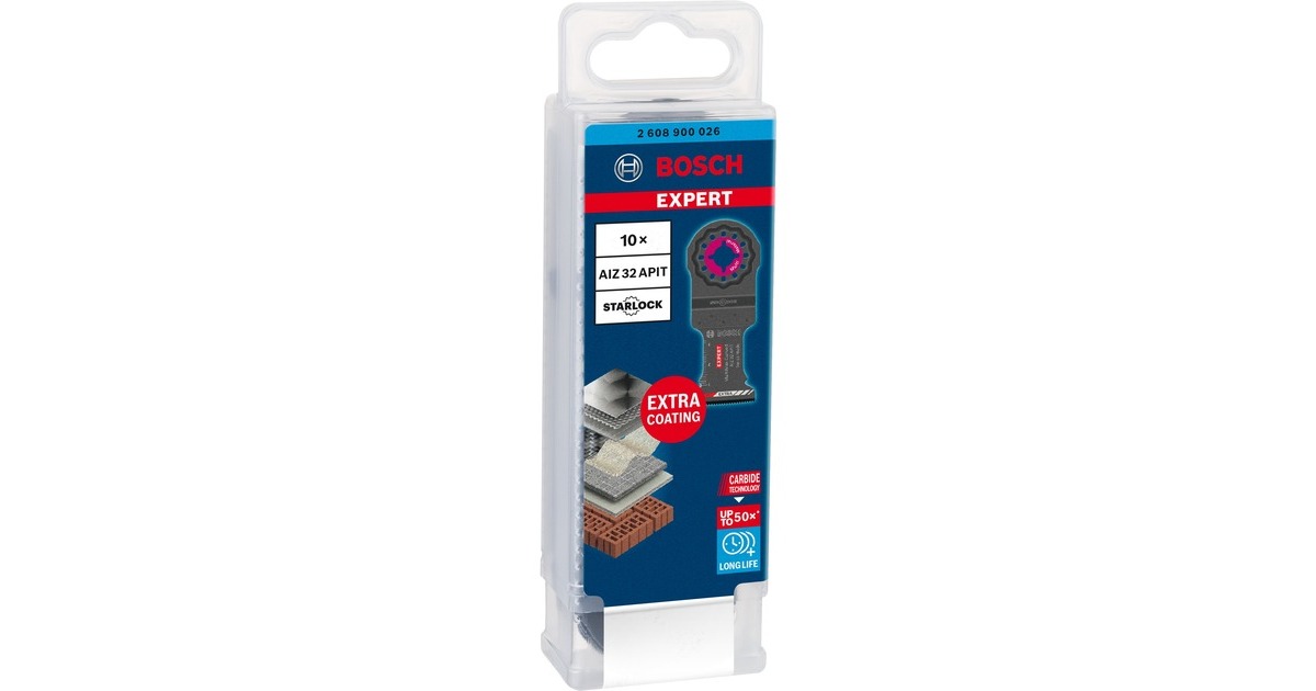 Bosch Tauchsägeblatt Expert AIZ 32 APIT MultiMax(10 Stück, Carbide, Breite 32mm)